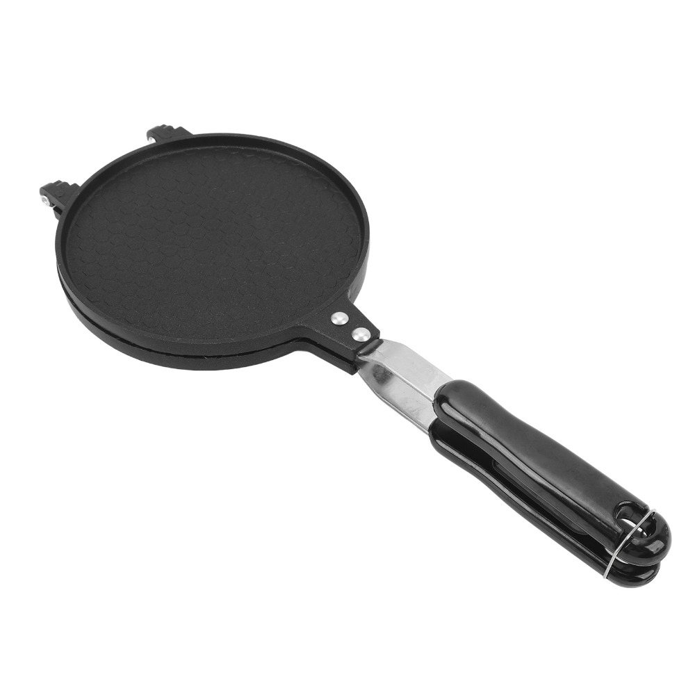 Egg Waffle Pan - Non Stick Egg Roll Press Aluminum