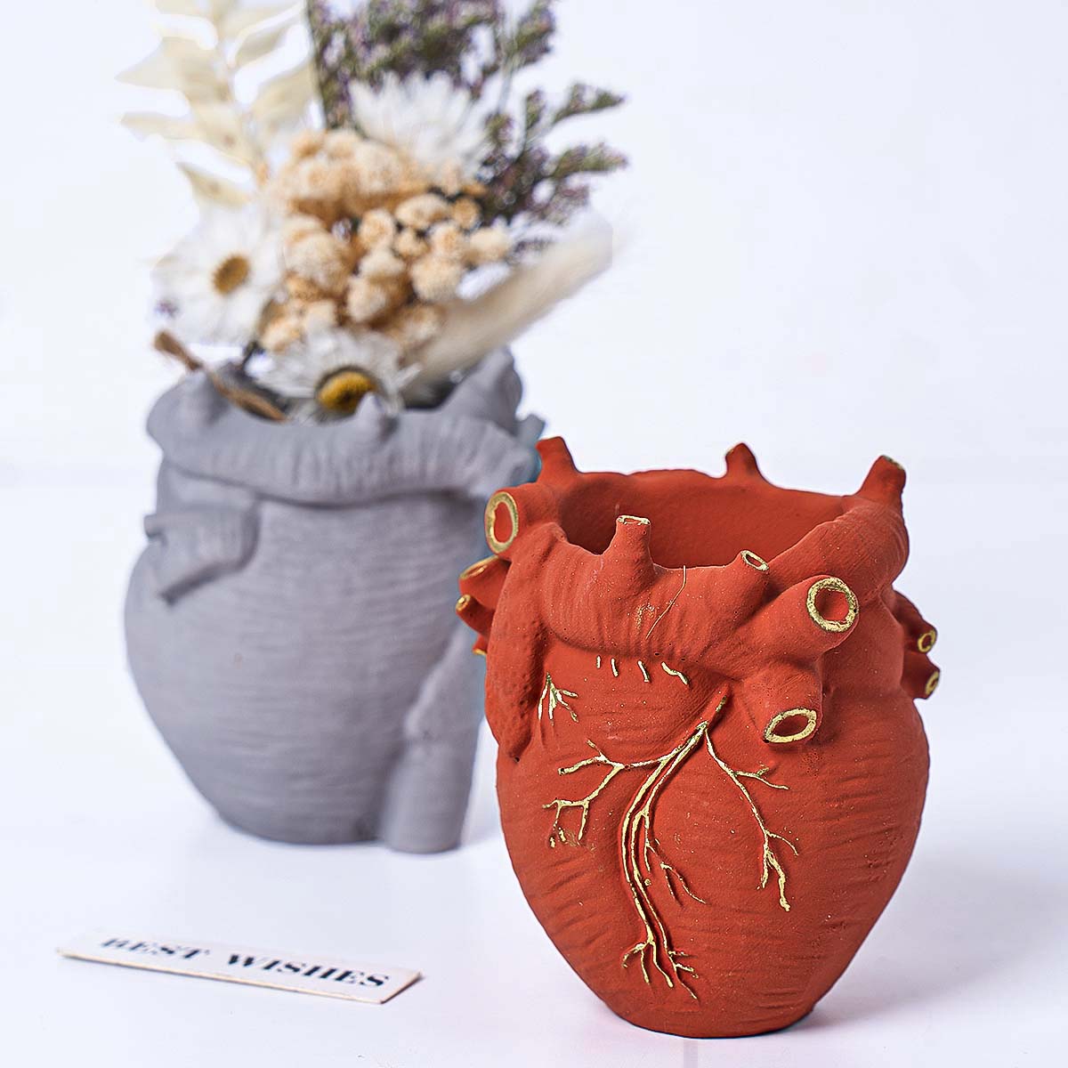 Potsticker Mold - Simulation Heart Vase Silicone Mold Flowerpot