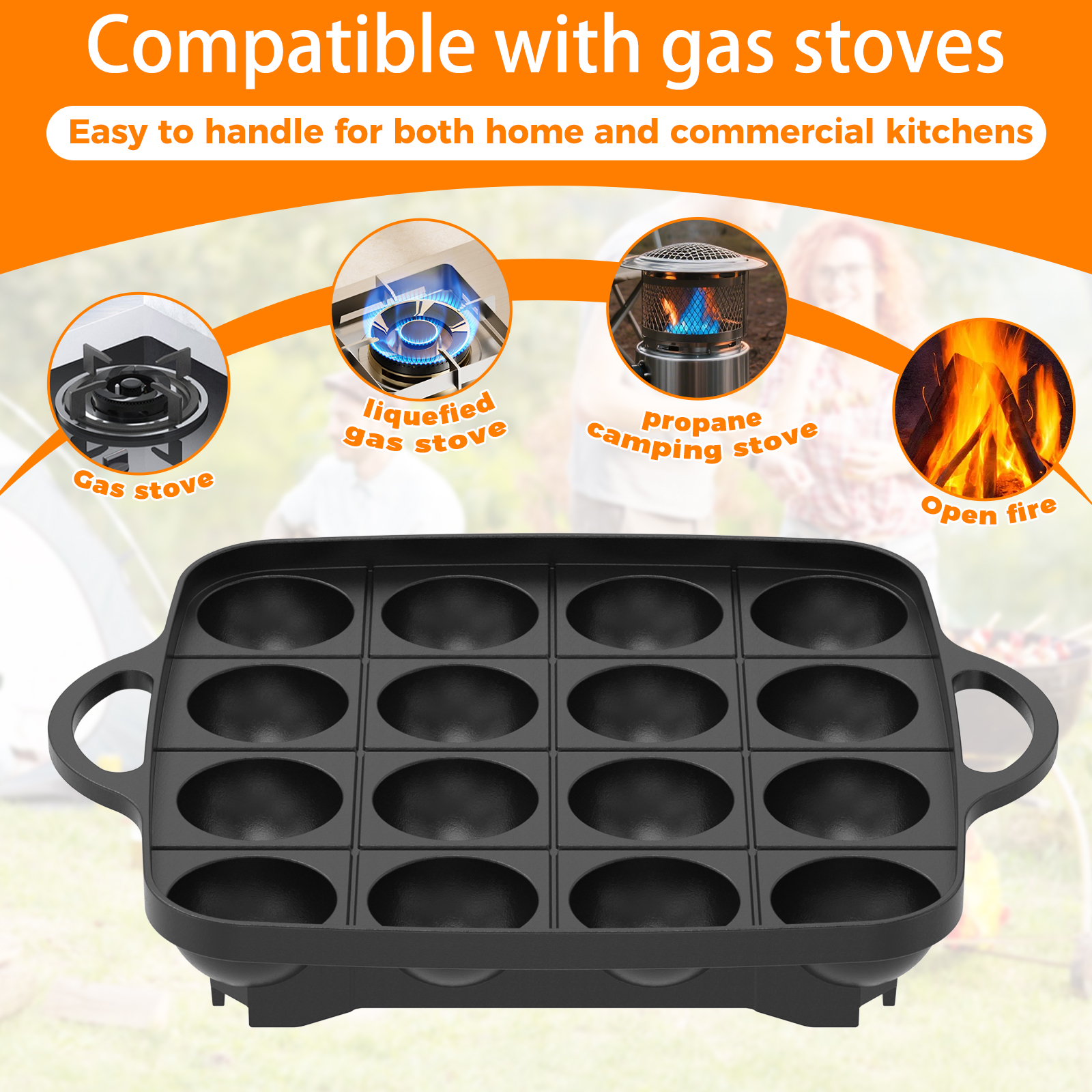 16 Holes Takoyaki Pan Cast Alu – Takoyaki Grill Plate Bewertung und Preis
