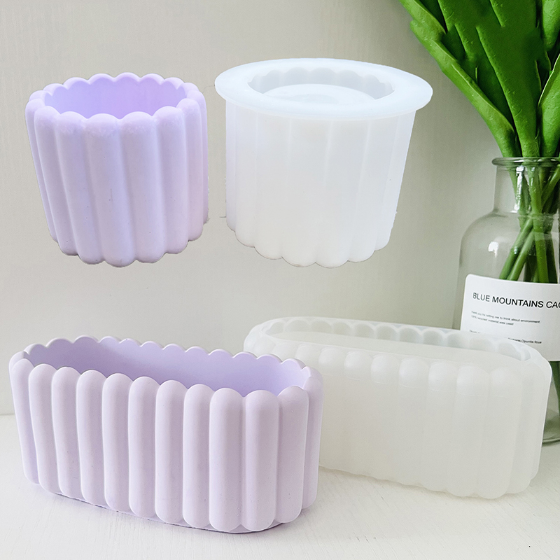 Oval Cement Flowerpot Silicone – Potsticker Mold Bewertung und Preis