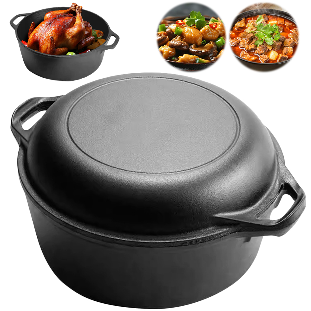 2 in 1 Cast Iron Dutch Oven Po – Cast Iron Corn Bewertung und Preis