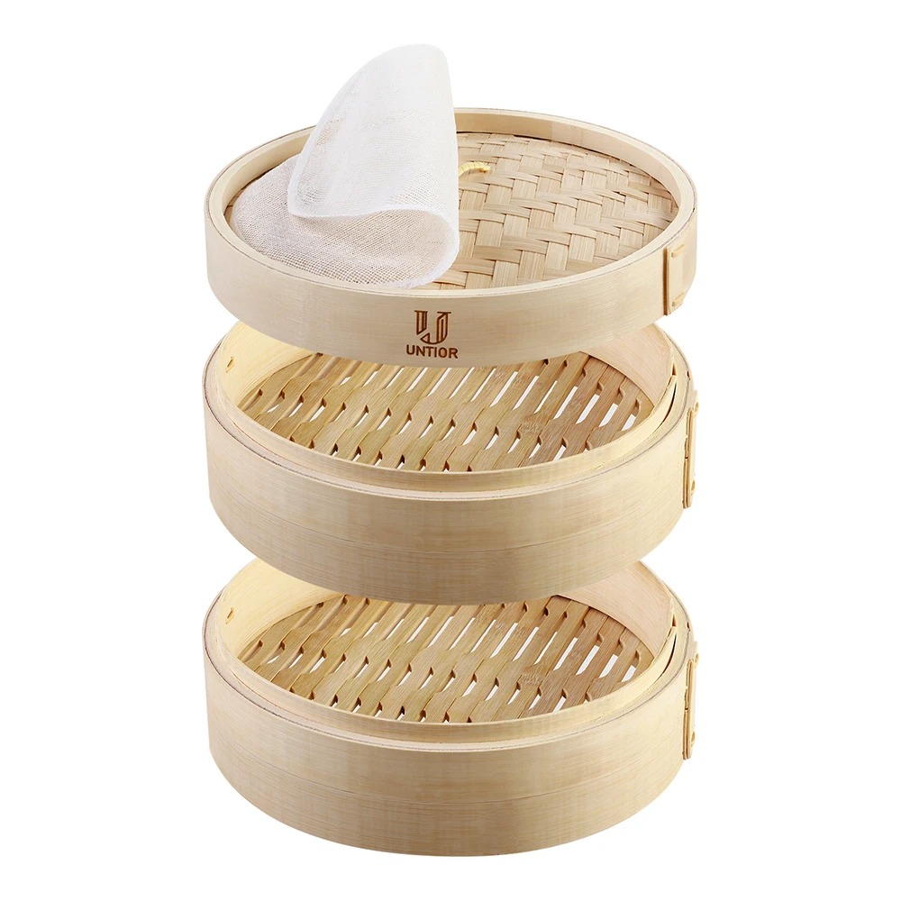 Bamboo Steamer Basket with Lid – Bao Steamer Bamboo Bewertung und Preis