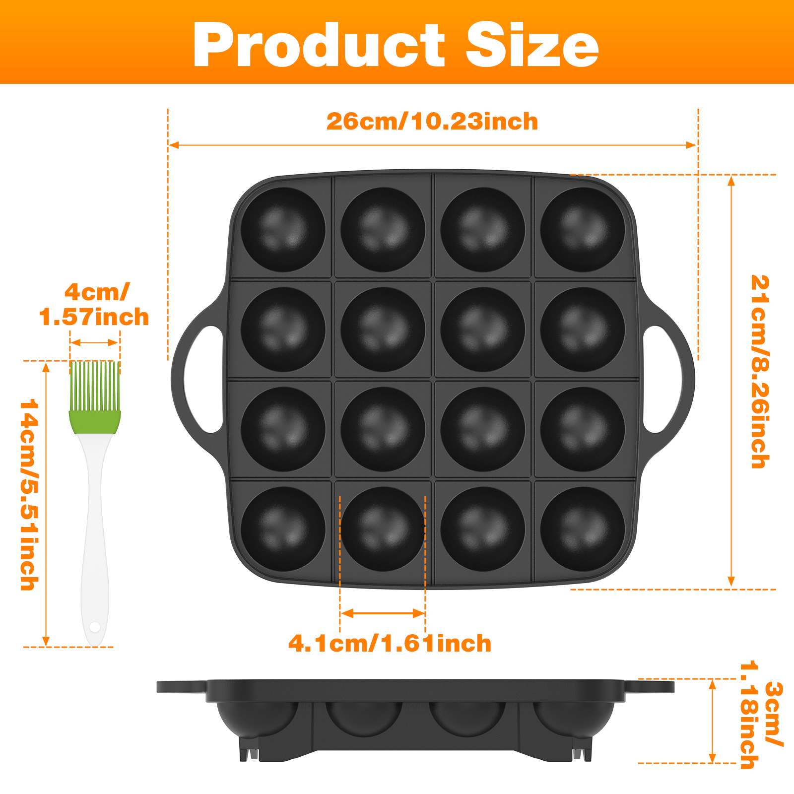Takoyaki Pan 16 Hole Octopus B – Takoyaki Grill Plate Bewertung und Preis