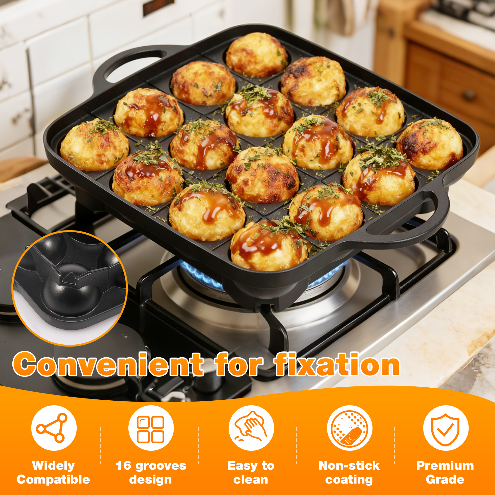 Takoyaki Pan 16 Hole Octopus B – Takoyaki Grill Plate Bewertung und Preis