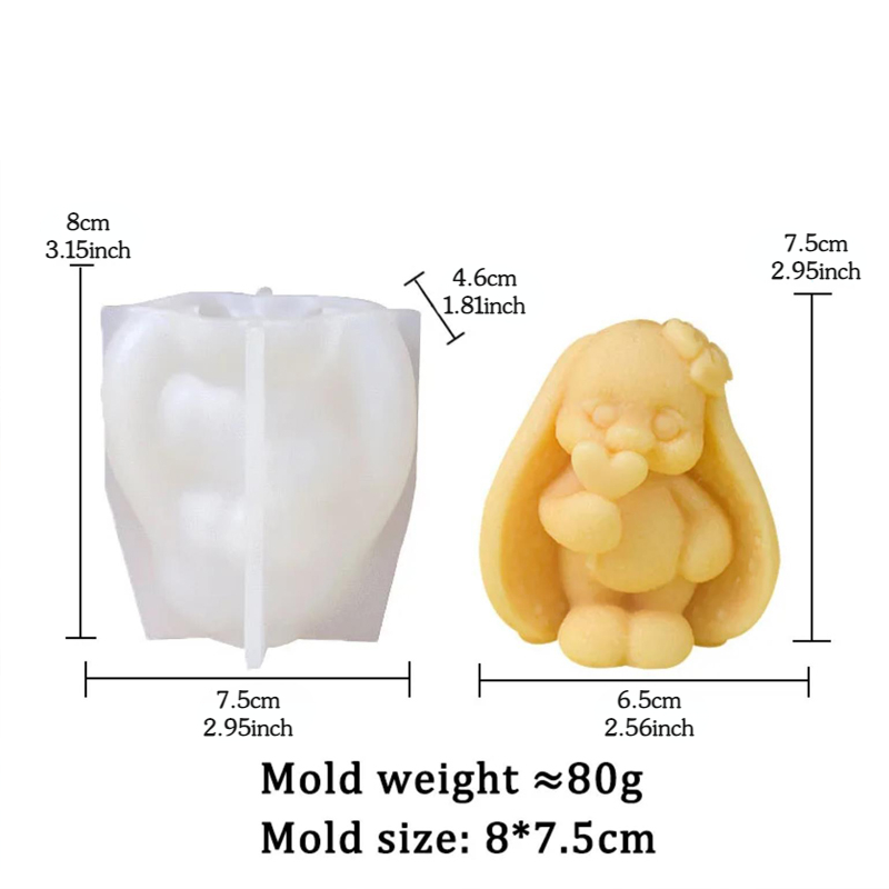 3D Long-eared Rabbit Silicone  – Bunny Cake Mold Bewertung und Preis