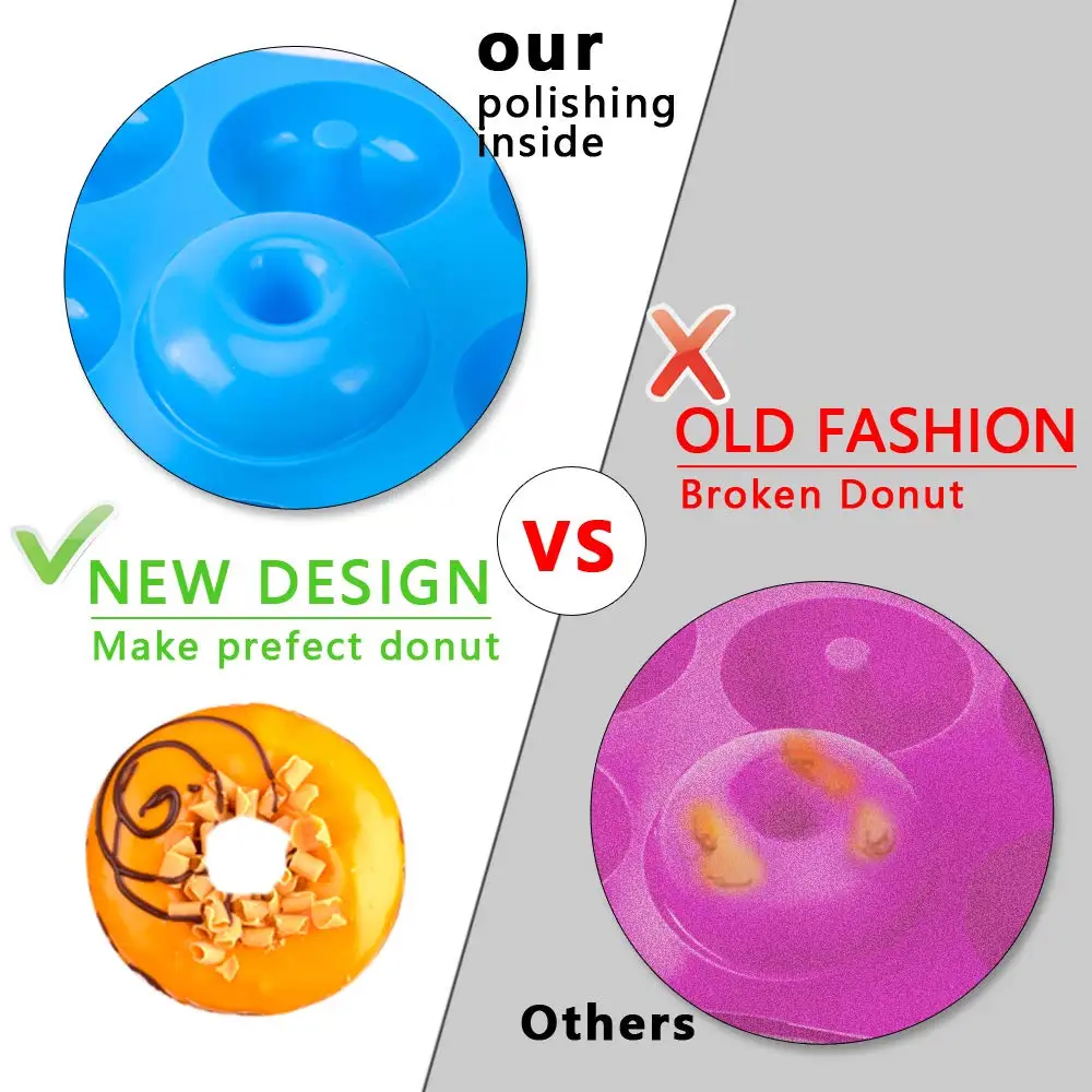6 Holes Silicone Donut Mold Ba – Donut Mold Silicone Bewertung und Preis