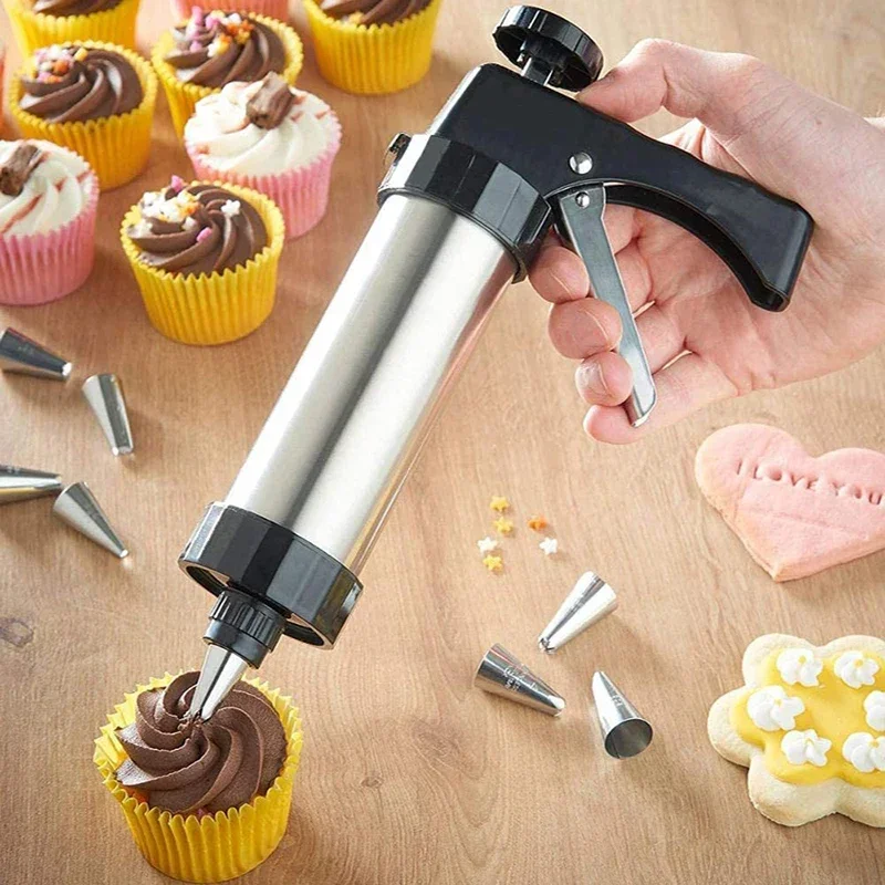 Cookie Press Gun Kit Stainless – Churros Maker Gun Bewertung und Preis