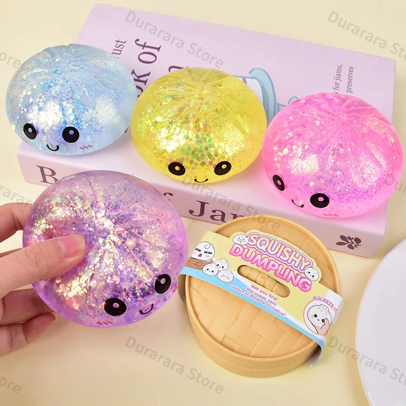 Glitter Dumpling Squishy Toy,  – Bao Steamer Bamboo Bewertung und Preis