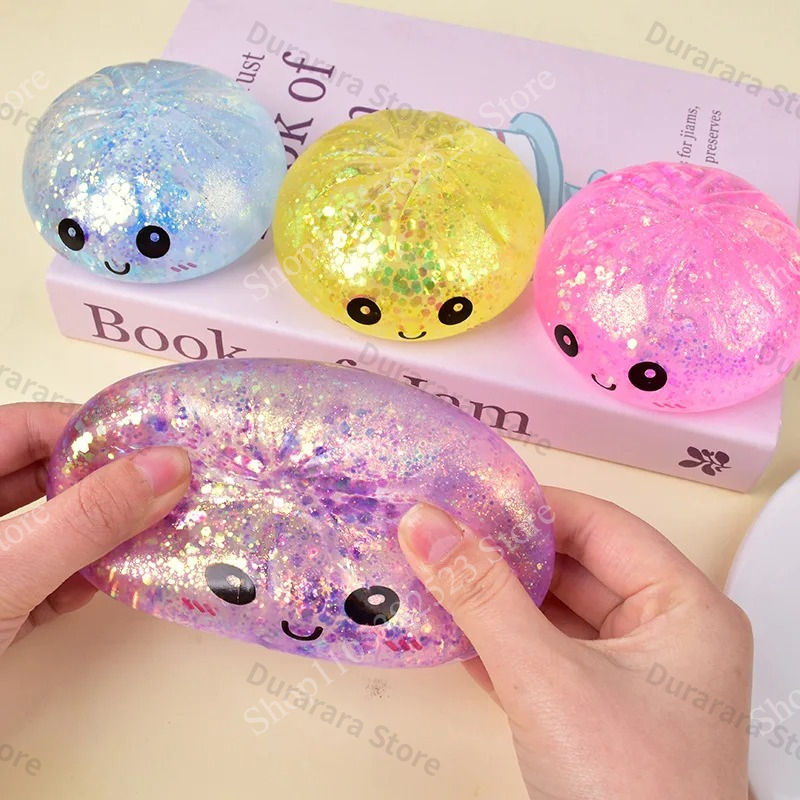 Glitter Dumpling Squishy Toy,  – Bao Steamer Bamboo Bewertung und Preis