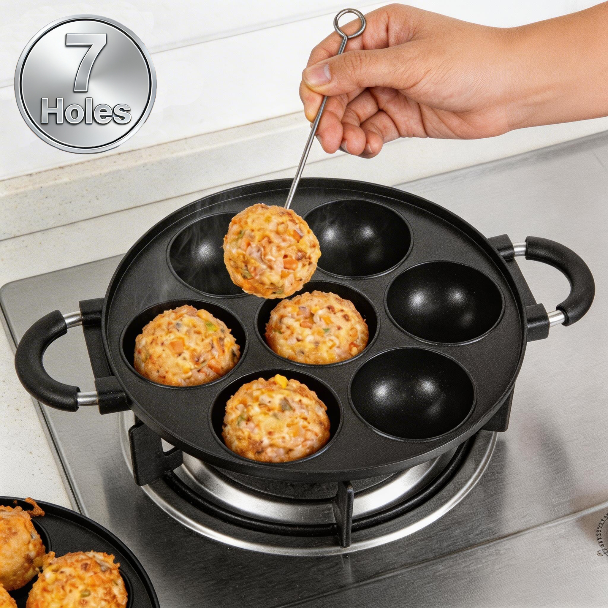 16/7 Holes Takoyaki Pan Alumin – Takoyaki Grill Plate Bewertung und Preis