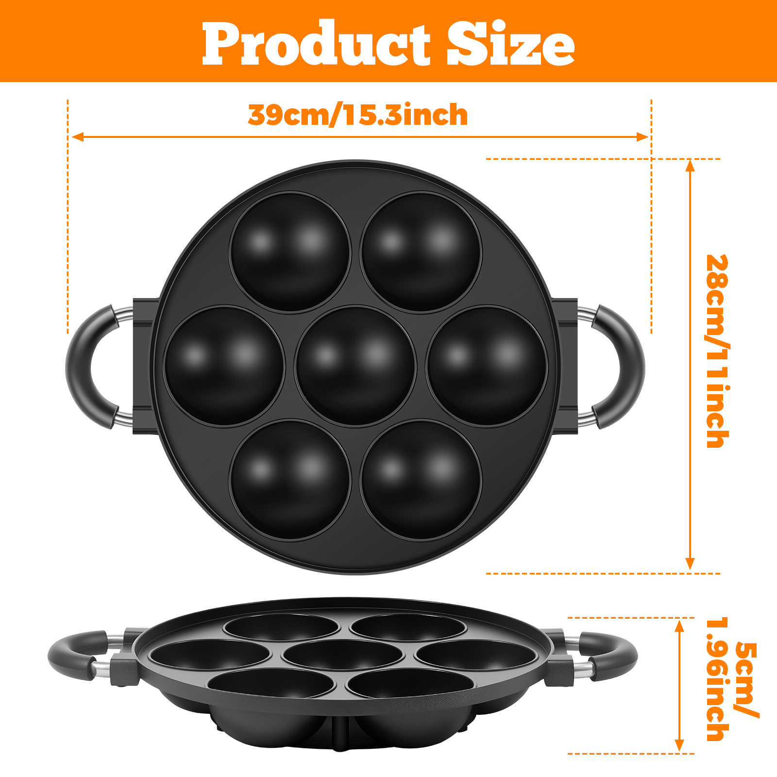 16/7 Holes Takoyaki Pan Alumin – Takoyaki Grill Plate Bewertung und Preis