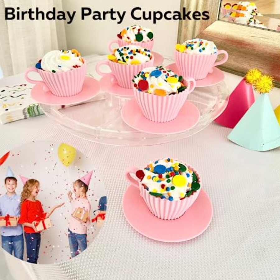 Silicone Teacup Set 12 Pc - Cu – Donut Mold Silicone Bewertung und Preis