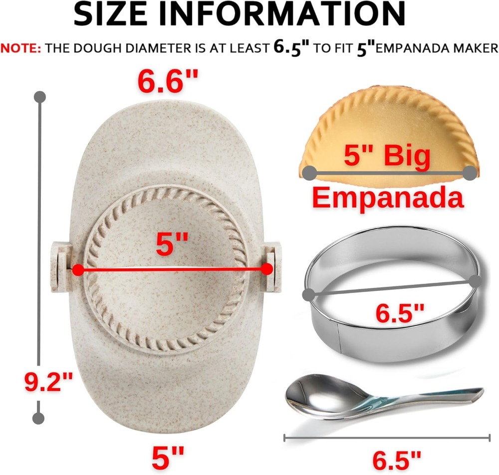 5 Inch Extra Large Empanada Ma – Dumpling Press Set Bewertung und Preis