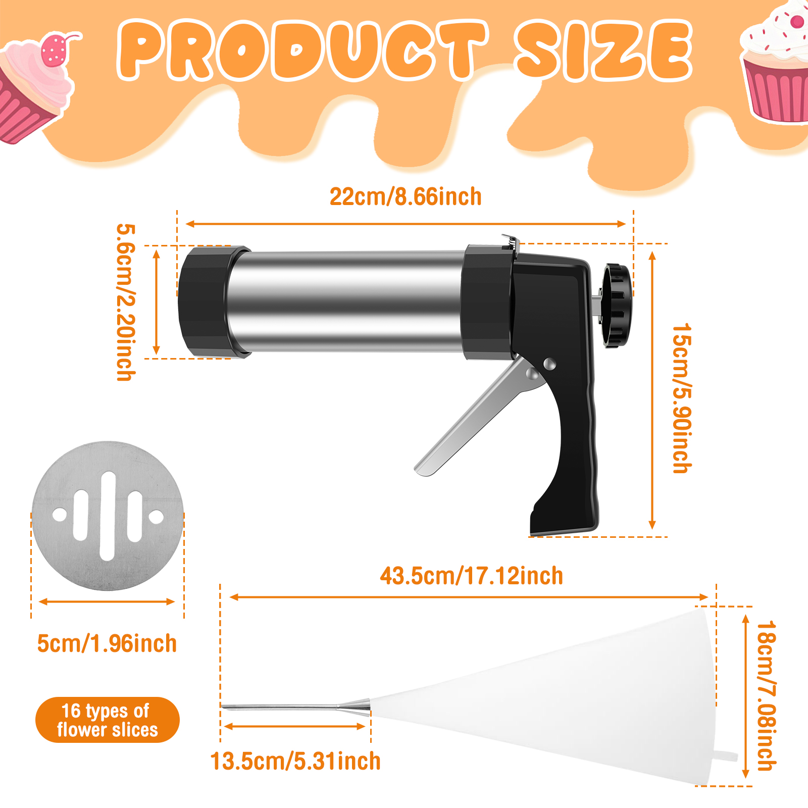Cookie Press Gun Tips Set Stai – Churros Maker Gun Bewertung und Preis