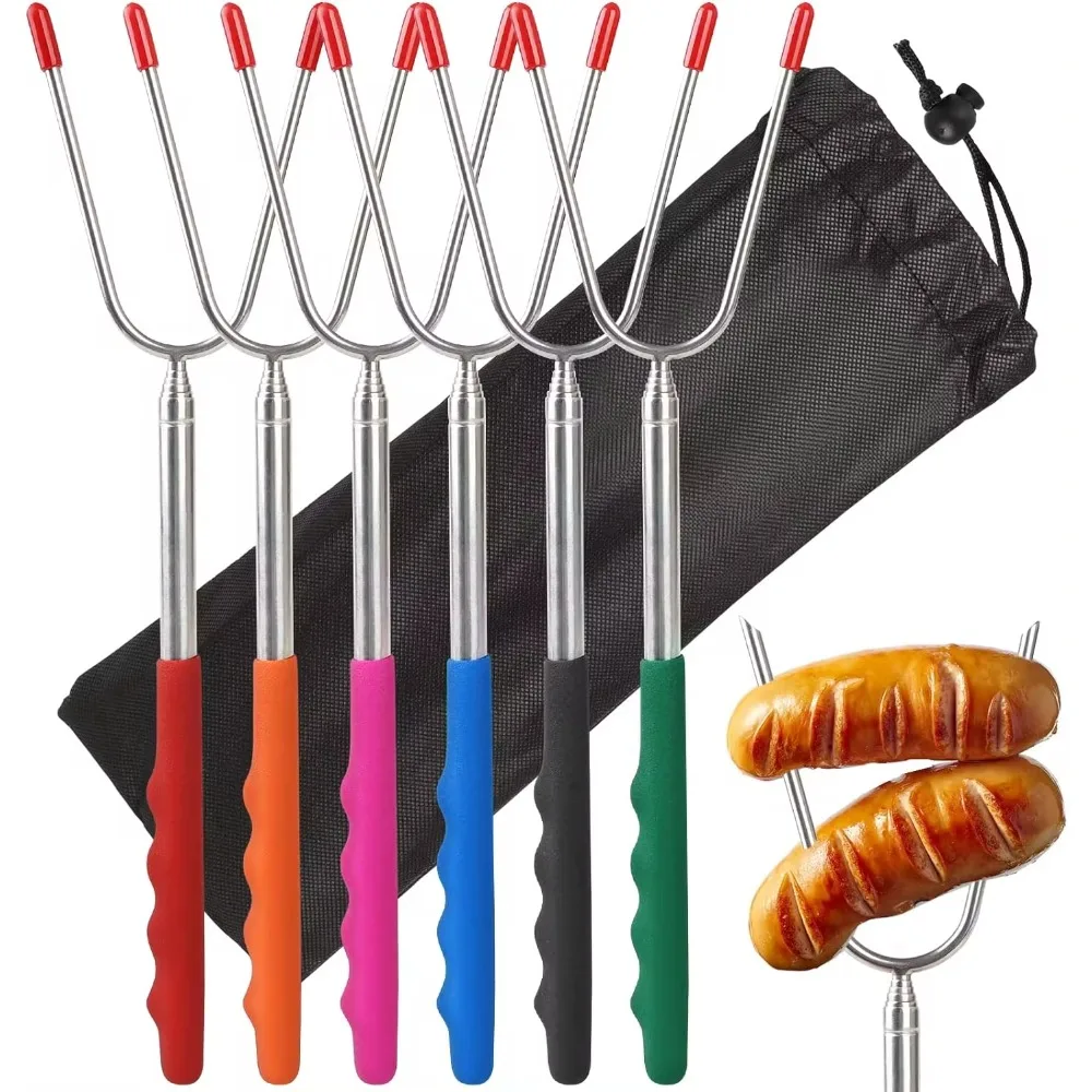 5/6/10pcs Telescopic BBQ Forks – Hot Dog Press Bewertung und Preis