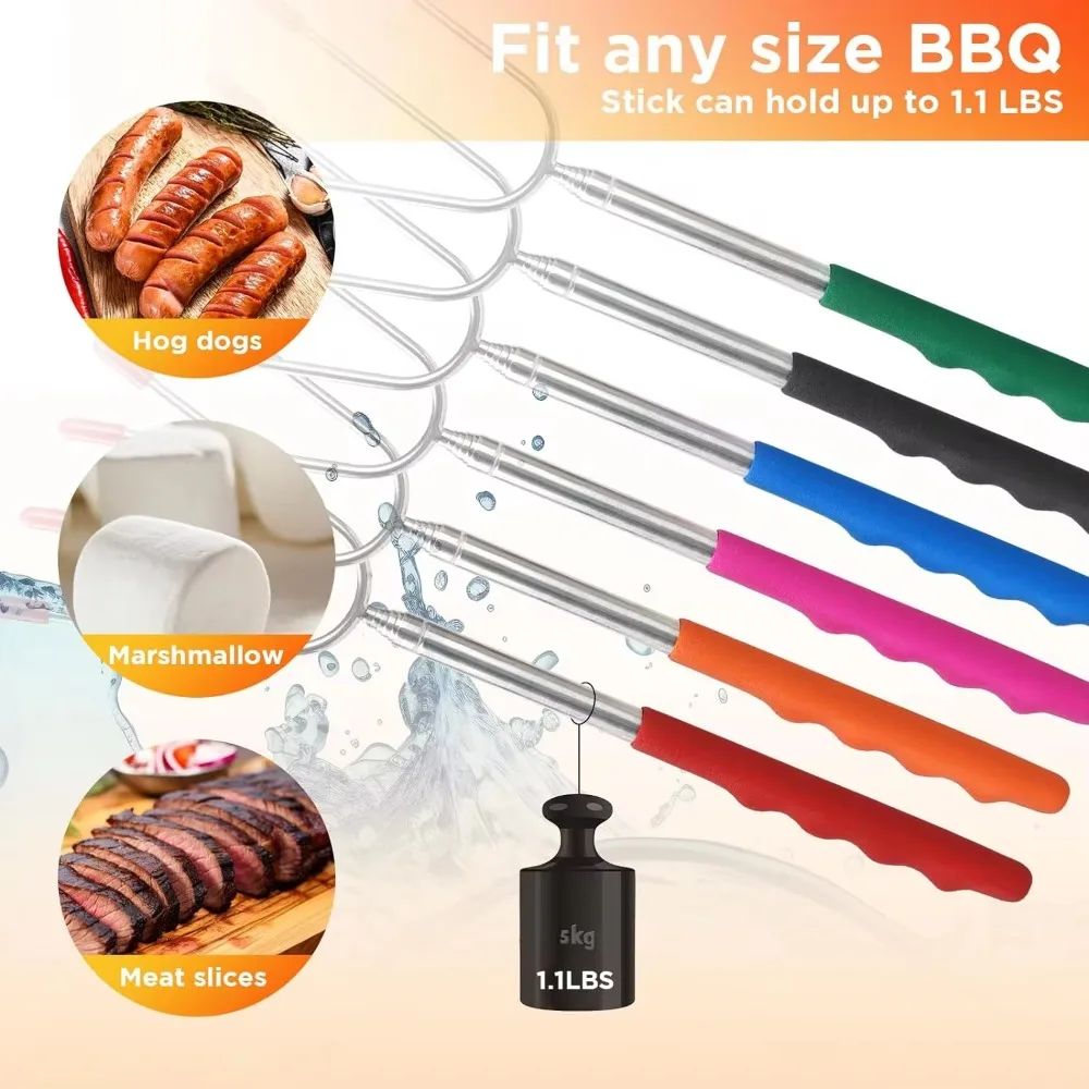 5/6/10pcs Telescopic BBQ Forks – Hot Dog Press Bewertung und Preis