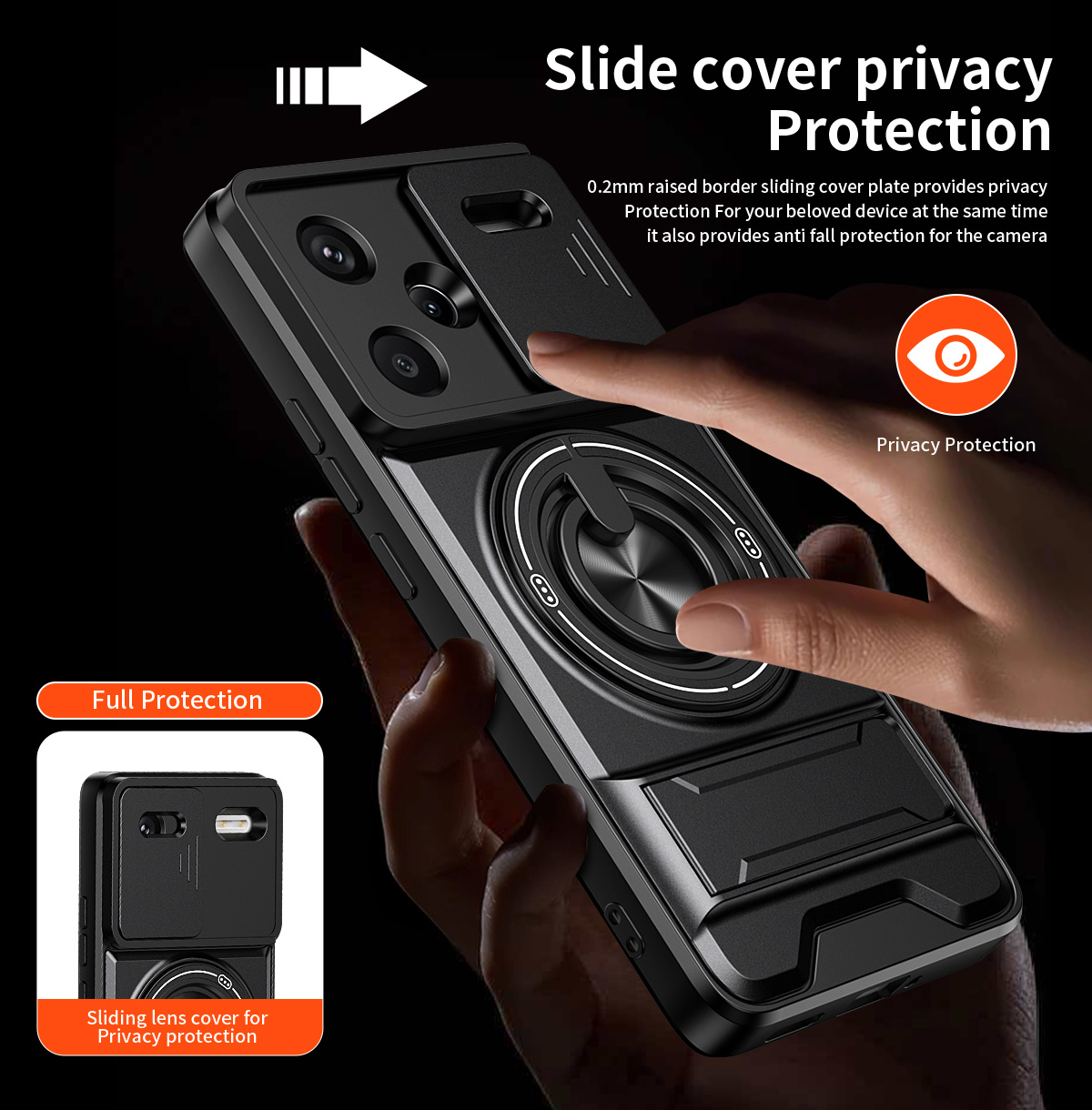 Lens Slide Camera Phone Case f – Taco Stand Holder Bewertung und Preis