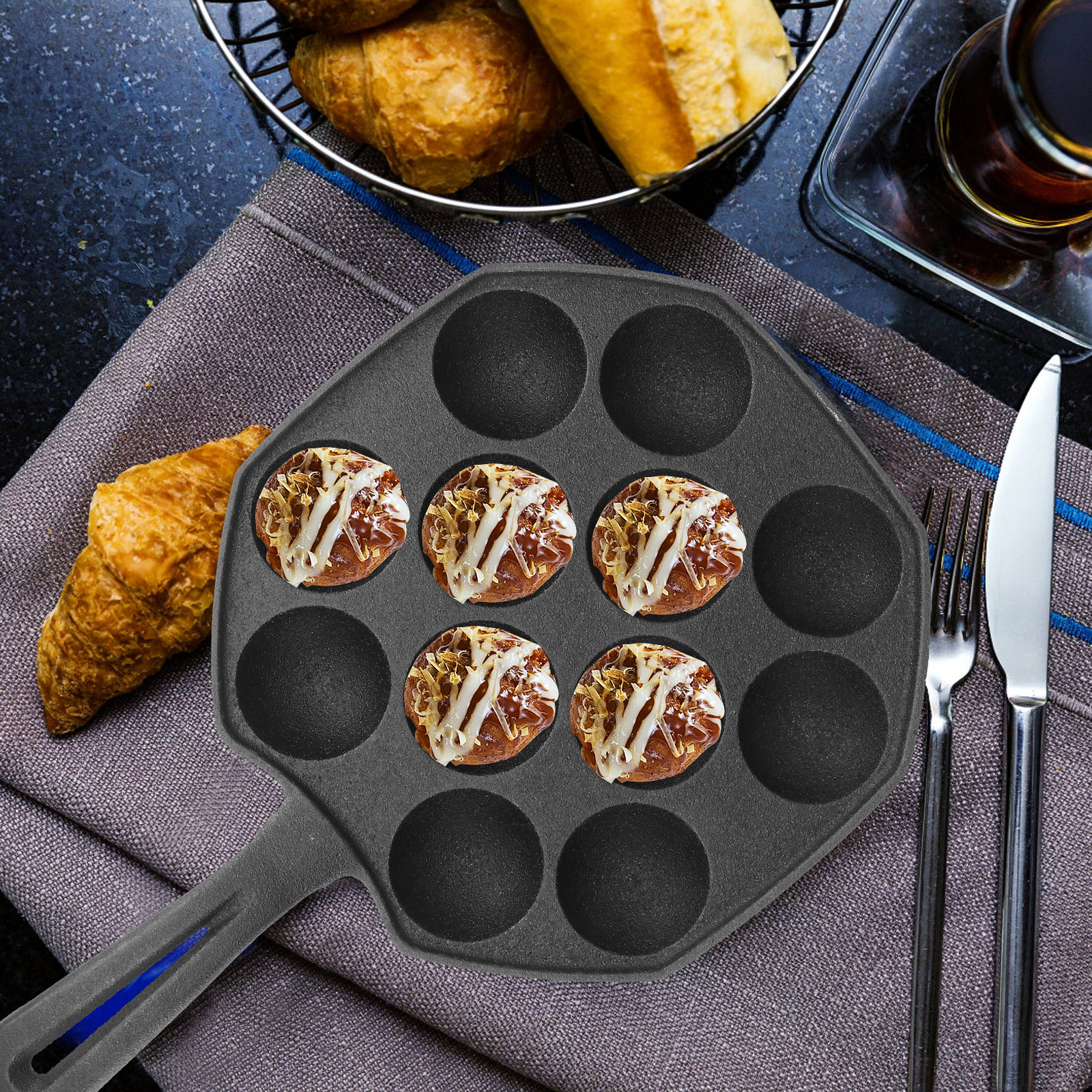 Takoyaki Pan 12 Molds Cast Iro – Takoyaki Grill Plate Bewertung und Preis