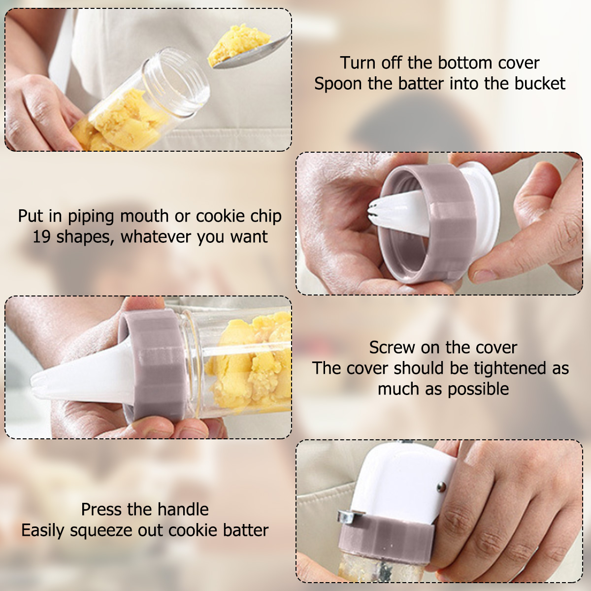 Cookie Press Set Cookie Press  – Churros Maker Gun Bewertung und Preis