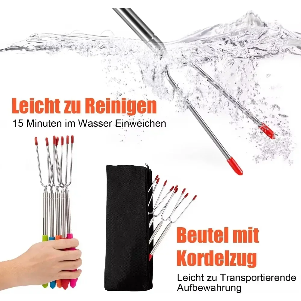 New BBQ Forks Telescopic  Barb – Corn Dog Stick Bewertung und Preis